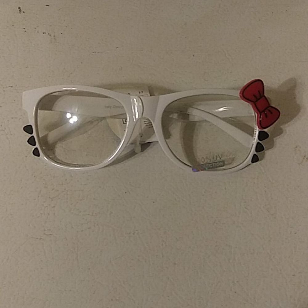 Cute glasses with clear lens